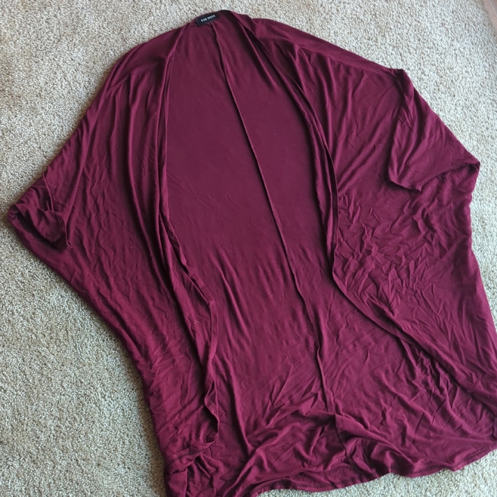 Elegant Burgundy Women's Cardigan